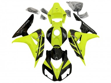 Purchase 2006-2007 Honda CBR1000RR Motorcycle Fairings - Yellow Glossy Black Canada