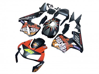 Purchase 2003-2004 Honda CBR600RR Motorcycle Fairings - Matte Black Orange Repsol Rossi 46 Canada