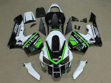 Purchase 2003-2004 Honda CBR600RR Motorcycle Fairings - White Green Glossy Black Monster Canada