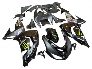 Purchase 2006-2007 Kawasaki ZX10R Motorcycle Fairings - Grey Yellow Glossy Black Monster Elf Canada