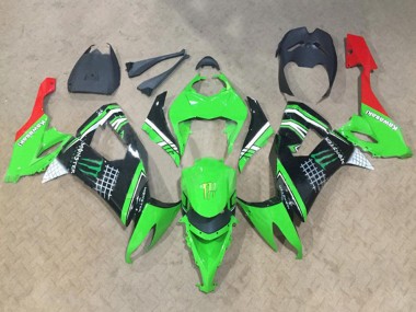 Purchase 2008-2010 Kawasaki ZX10R Motorcycle Fairings - Green White Black Red Monster Canada