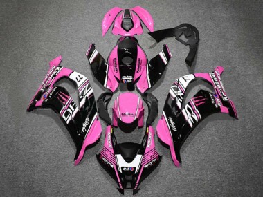 Purchase 2016-2020 Kawasaki ZX10R Motorcycle Fairings - Pink Glossy Black White Elf Monster Canada