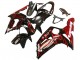 2003-2004 Kawasaki ZX6R Motorcycle Fairings - Glossy Black Red Flame Canada