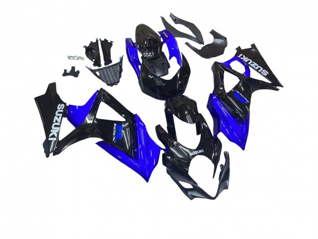 2007-2008 Suzuki GSXR 1000 Motorcycle Fairing Kits - Blue Glossy Black Canada