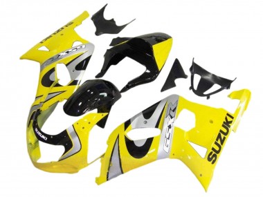 Purchase 2001-2003 Suzuki GSXR 600 / GSXR 750 Motorcycle Fairing Kits - Yellow Silver Glossy Black Canada