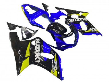 Purchase 2001-2003 Suzuki GSXR 600 / GSXR 750 Motorcycle Fairings - Blue Yellow Glossy Black Canada