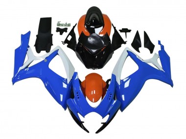 Purchase 2004-2005 Suzuki GSXR 600 / GSXR 750 Motorcycle Fairings - White Blue Orange Black Canada