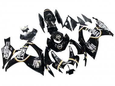 Purchase 2006-2007 Suzuki GSXR 600 / GSXR 750 Motorcycle Fairings - Glossy Black White Motul Lucky Strike Canada