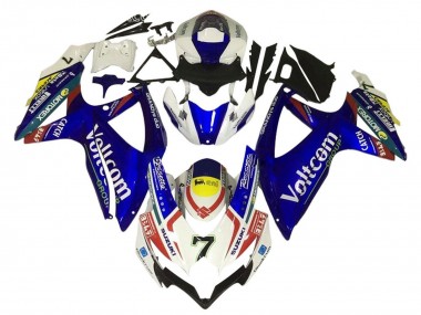 Purchase 2006-2007 Suzuki GSXR 600 / GSXR 750 Motorcycle Fairings - White Blue Yellow Red Voltcom Canada