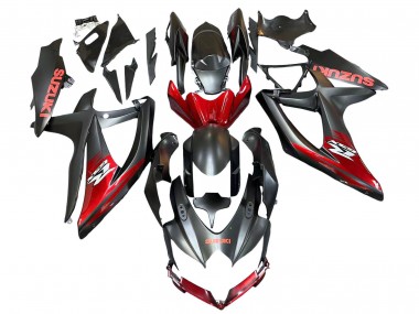 Purchase 2008-2010 Suzuki GSXR 600 / GSXR 750 Motorcycle Fairings - Matte Black Red Canada