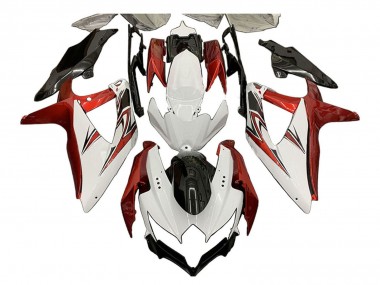 Purchase 2008-2010 Suzuki GSXR 600 / GSXR 750 Motorcycle Fairings - White Orange Glossy Black Canada