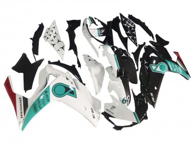 Purchase 2015-2018 Yamaha YZF R3/R25 Motorcycle Fairings - White Green Glossy Black Canada