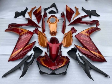 Purchase 2015-2018 Yamaha YZF R3/R25 Motorcycle Fairings - Red Orange Canada