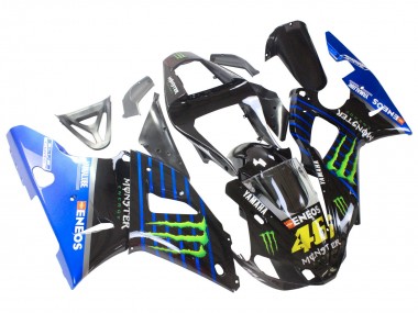 Purchase 2000-2001 Yamaha YZF 1000 R1 Motorcycle Fairings - Blue Black Green Monster Yamalube ENEOS 46 Canada