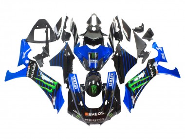 Purchase 2020-2025 Yamaha YZF 1000 R1 Motorcycle Fairings - Blue Black Green Black ENEOS Monster Canada