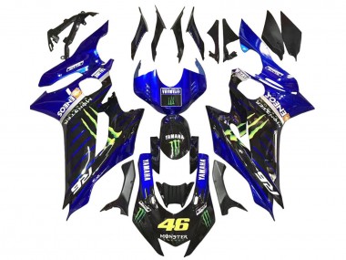 Purchase 2017-2023 Yamaha YZF 600 R6 Motorcycle Fairings - Blue Glossy Black Green Monster ENEOS Yamalube Canada