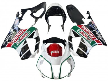 Purchase 2000-2006 Honda VTR1000 Motorcycle Fairings - White Red Green Glossy Black Castrol Canada