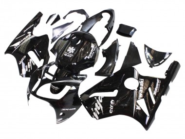 Purchase 2000-2001 Kawasaki ZX12R Motorcycle Fairings - Glossy Black White Elf Snow Canada