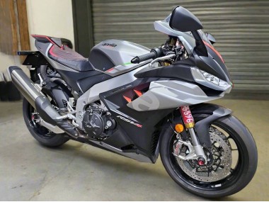 Purchase 2021-2024 Aprilia RSV4 1100 Motorcycle Fairings - Glossy Silver Matte Black Canada