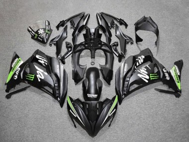 Purchase 2017-2019 Kawasaki Ninja 650 EX650 Motorcycle Fairings - Matte Black Green White Monster Canada