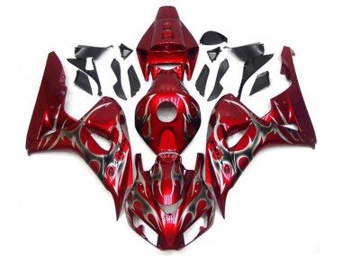Purchase 2006-2007 Honda CBR1000RR Motorcycle Fairings - Red Silver Tribal Canada