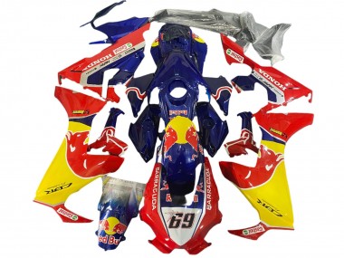 Purchase 2017-2023 Honda CBR1000RR Motorcycle Fairings - Blue Yellow Red Bull Hayden Canada