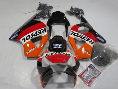 Purchase 2002-2003 Honda CBR900RR 954 Motorcycle Fairings - Orange White Red Glossy Black Repsol Canada