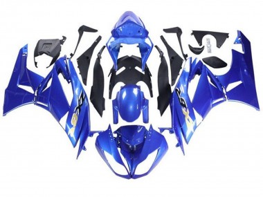 Purchase 2009-2012 Kawasaki ZX6R Motorcycle Fairings - Blue Black Gold Canada