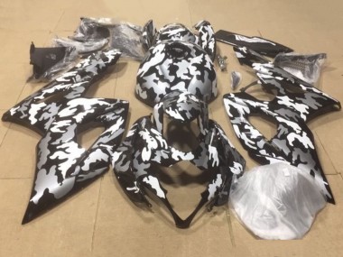 Purchase 2007-2008 Suzuki GSXR 1000 Motorcycle Fairings - Black White Grey Camouflage Canada