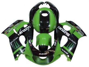 Purchase 1996-2000 Suzuki GSXR 600 / GSXR 750 Motorcycle Fairings - Green Black Monster Canada