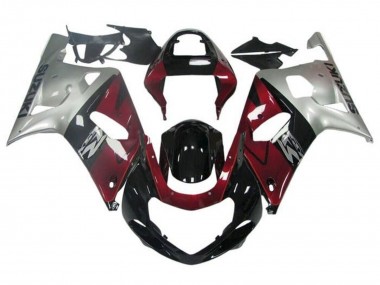 Purchase 2001-2003 Suzuki GSXR 600 / GSXR 750 Motorcycle Fairing - Silver Red Glossy Black Canada