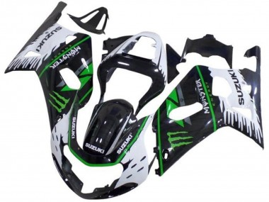 Purchase 2001-2003 Suzuki GSXR 600 / GSXR 750 Motorcycle Fairings - White Black Green Monster Canada