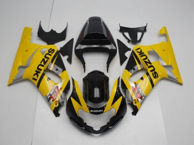Purchase 2001-2003 Suzuki GSXR 600 / GSXR 750 Motorcycle Fairing - Yellow Silver Glossy Black Canada