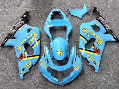 Purchase 2001-2003 Suzuki GSXR 600 / GSXR 750 Motorcycle Fairings - Light Blue Yellow Black Black Rizla Canada