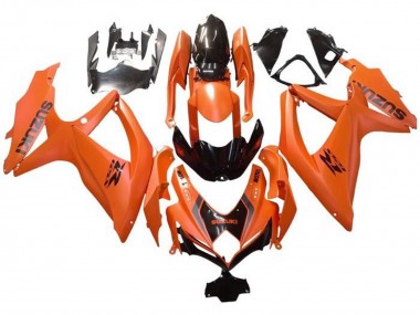 Purchase 2008-2010 Suzuki GSXR 600 / GSXR 750 Motorcycle Fairings - Orange Glossy Black with Decal Canada