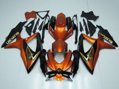 Purchase 2008-2010 Suzuki GSXR 600 / GSXR 750 Motorcycle Fairings - Orange Gold Black Canada