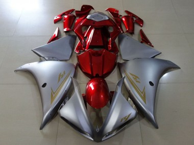 Purchase 2009-2011 Yamaha YZF 1000 R1 Motorcycle Fairings - Silver Red Canada