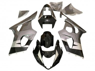 Purchase 2004-2005 Suzuki GSXR 600 / GSXR 750 Motorcycle Fairings - Silver Glossy Black Canada
