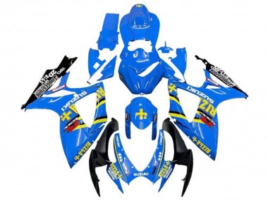 Purchase 2006-2007 Suzuki GSXR 600 / GSXR 750 Motorcycle Fairings - Blue Yellow Black Rizla Canada