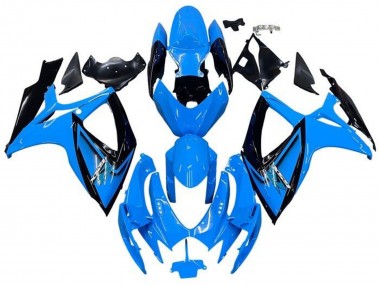 Purchase 2006-2007 Suzuki GSXR 600 / GSXR 750 Motorcycle Fairings - Light Blue Black Canada