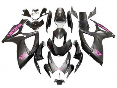 Purchase 2006-2007 Suzuki GSXR 600 / GSXR 750 Motorcycle Fairings - Matte Black Pink Canada