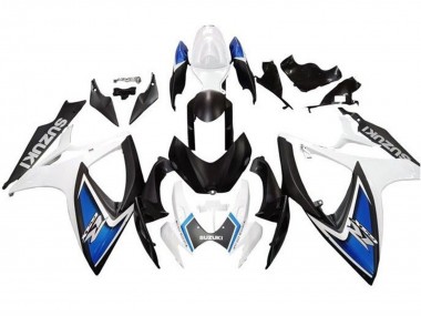 Purchase 2006-2007 Suzuki GSXR 600 / GSXR 750 Motorcycle Fairings - White Blue Matte Black Canada