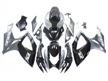 Purchase 2006-2007 Suzuki GSXR 600 / GSXR 750 Motorcycle Fairings - Silver Glossy Black White Canada