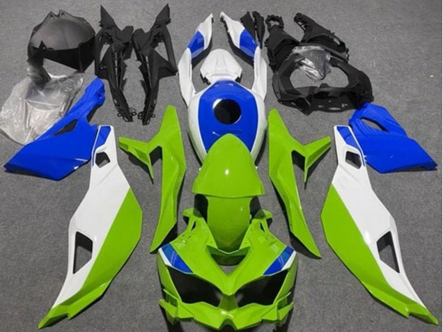 2019-2025 Kawasaki ZX4R ZX-4RR Motorcycle Fairings - White Blue Green Canada