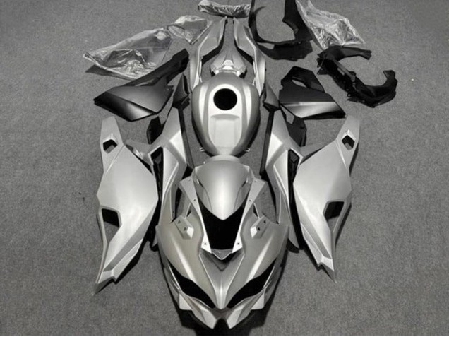 2019-2025 Kawasaki ZX4R ZX-4RR Motorcycle Fairings - Silver Black Canada