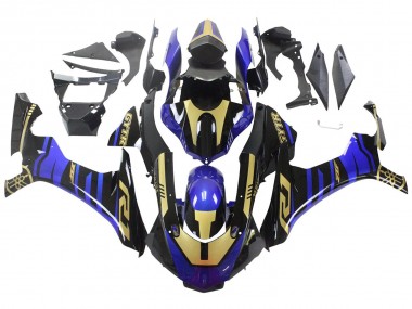 Purchase 2015-2019 Yamaha YZF R1 Motorcycle Fairings - Blue Gold Black Canada