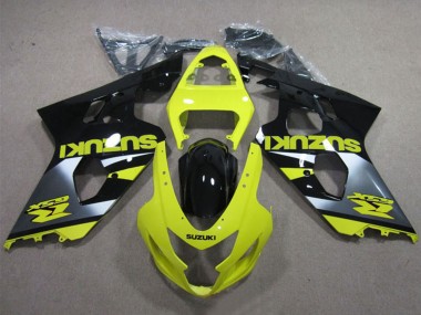 Purchase 2004-2005 Suzuki GSXR 600 Motorcycle Fairings - Yellow Silver Glossy Black Canada