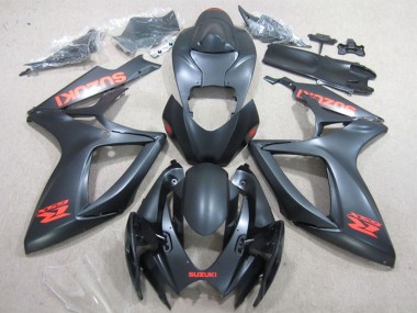 Purchase 2006-2007 Suzuki GSXR 600 Motorcycle Fairings - Matte Black Red Decal Canada