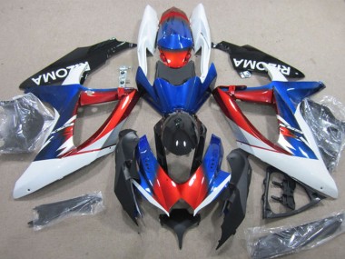Purchase 2008-2010 Suzuki GSXR 600 Motorcycle Fairings - White Red Blue Black Rizoma Canada