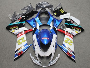 Purchase 2011-2024 Suzuki GSXR 600 Motorcycle Fairings - Blue White Red Black Rockstar 22 Canada